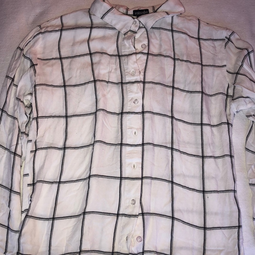 White and black flannel